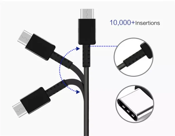 USB Micro Fast Charging Cable 1m 60 Copper Cables White