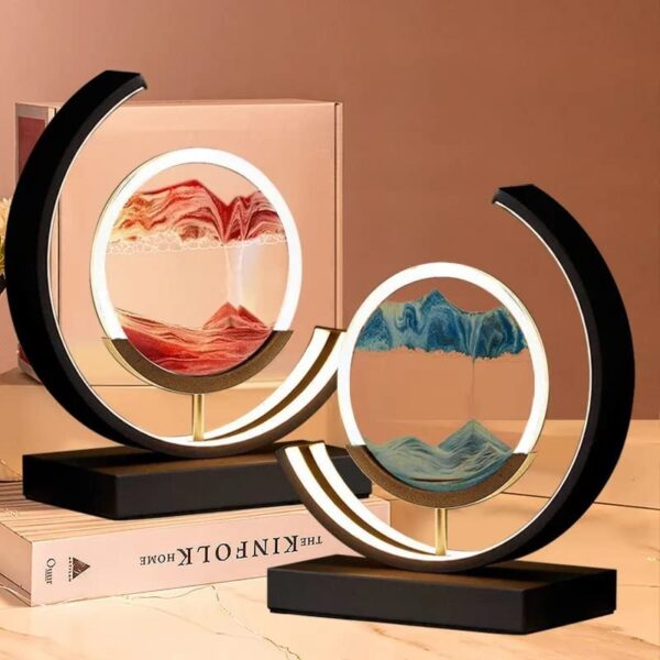 3-in-One Semi Circle LED Table Lamp .