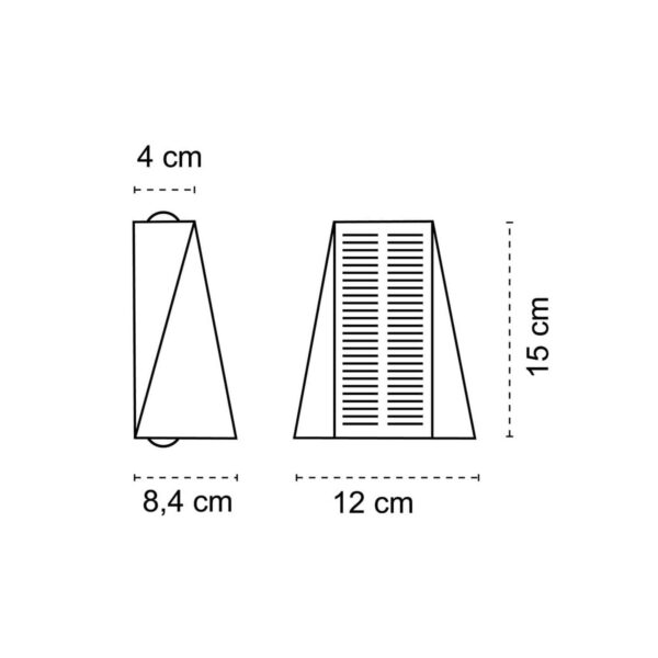 Nalin Solar LED Wall Lamp 1.3W 120Lm 4000K IP54