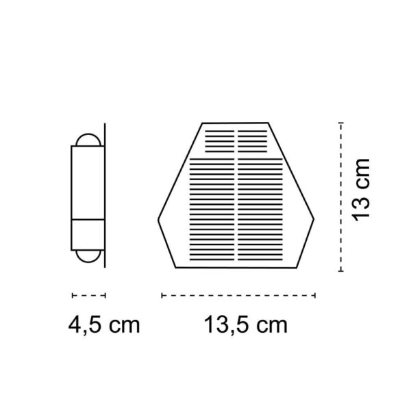 OUTDOOR SOLAR LED WALL LAMP