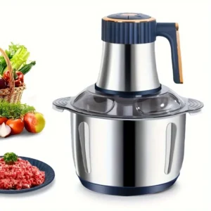 TAUFIKT 1.32gal 5-speed 6-speed 6-speed Blade 6-second Fast Meat Grinder, Household Function, Minced Vegetable Meat Grinder, Garlic Puree Complementary Food, Juice Noodles, One Machine, 5-speed Electric Cookware, Can Come Into Contact With Food