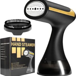 Handheld Garment Steamer Home Portable Folding Steam Iron Travel Mini Steam Ironer(Black)