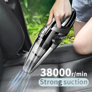 Portable Wireless Handheld Vacuum Cleaner - Large Capacity, Aluminum Fan Blade Suction Port, Powerful Suction USB Rechargeable Mini Cleaning Vacuum Cleaner, Upgraded Lithium Battery, Efficient Home And Car Interior Cleaning, Suitable For Car, Home, Office And Other Crevice Cleaning, Christmas Gift/Christmas Decorations
