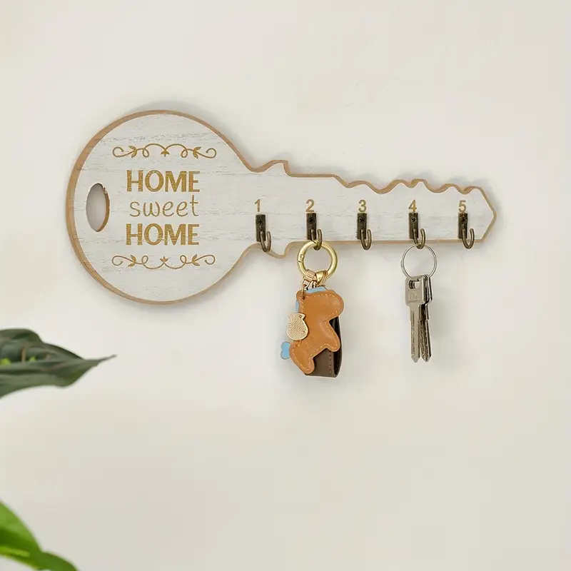 Vintage creative entryway key hook door decoration key hanger entrance decoration living room room ren's room clothes hook White